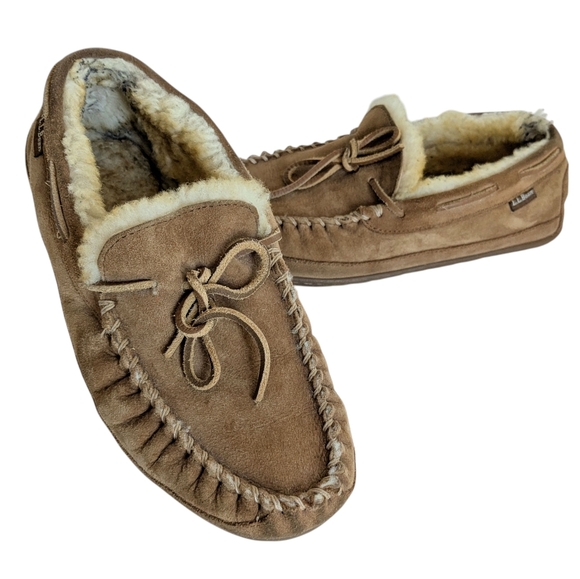 L.L. Bean Other - L.L. Bean Wicked Good Moccasin Slippers Men's Size 10